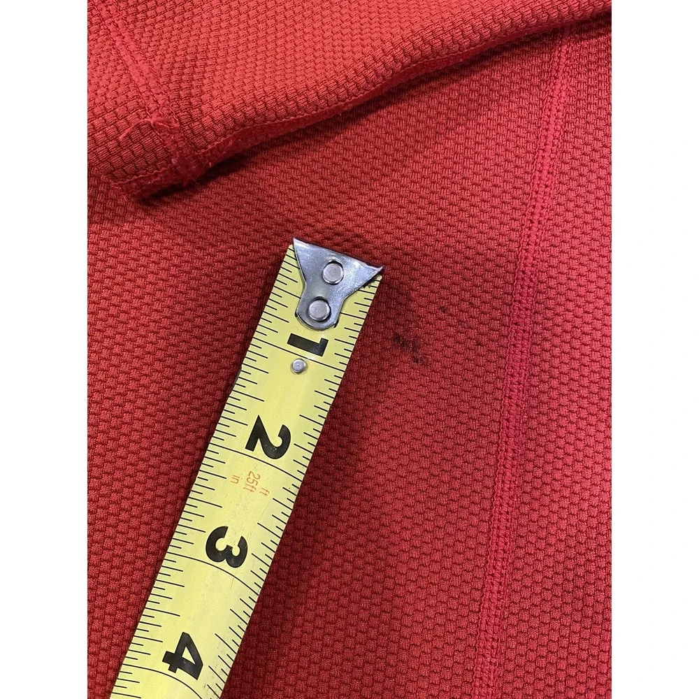 Nike‎ ACG FitDry  1/4 Zip  Pullover Top Womens Large Red Long Sleeve **Stains
